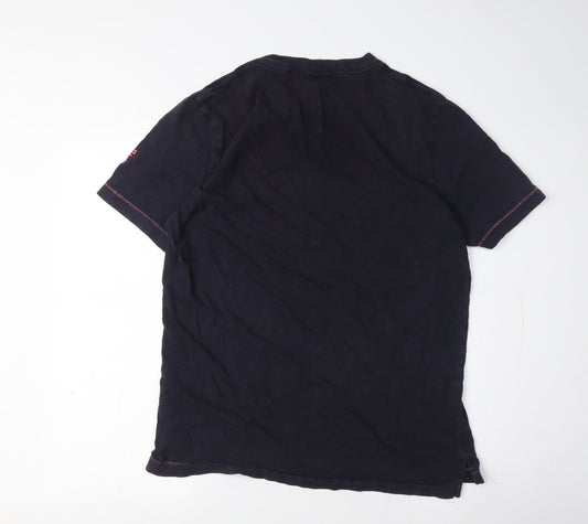 Scotch & Soda Unisex Black Large Sunclub T-Shirt Jersey Style