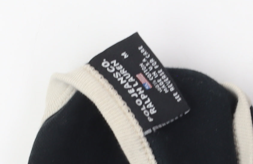 Polo Jeans Black Long Sleeve T-Shirt, M, Unisex
