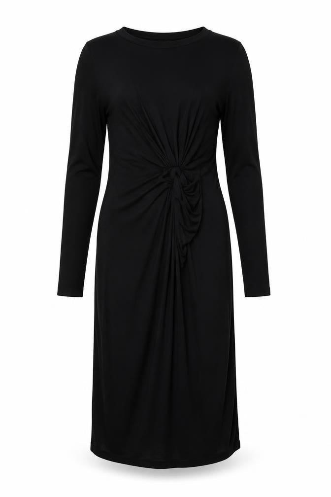 Topshop Women's Black Bodycon Dress, Size 10, Long