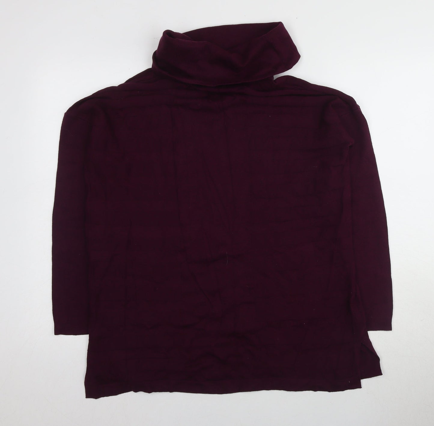 Marks and Spencer Women's Purple Cowl Neck Pullover Jumper, Size 12