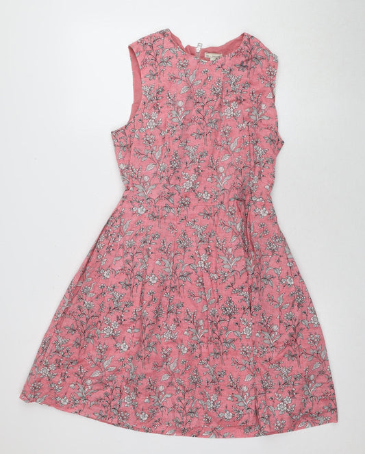 Gap Women's Pink Floral A-Line Dress Size 6