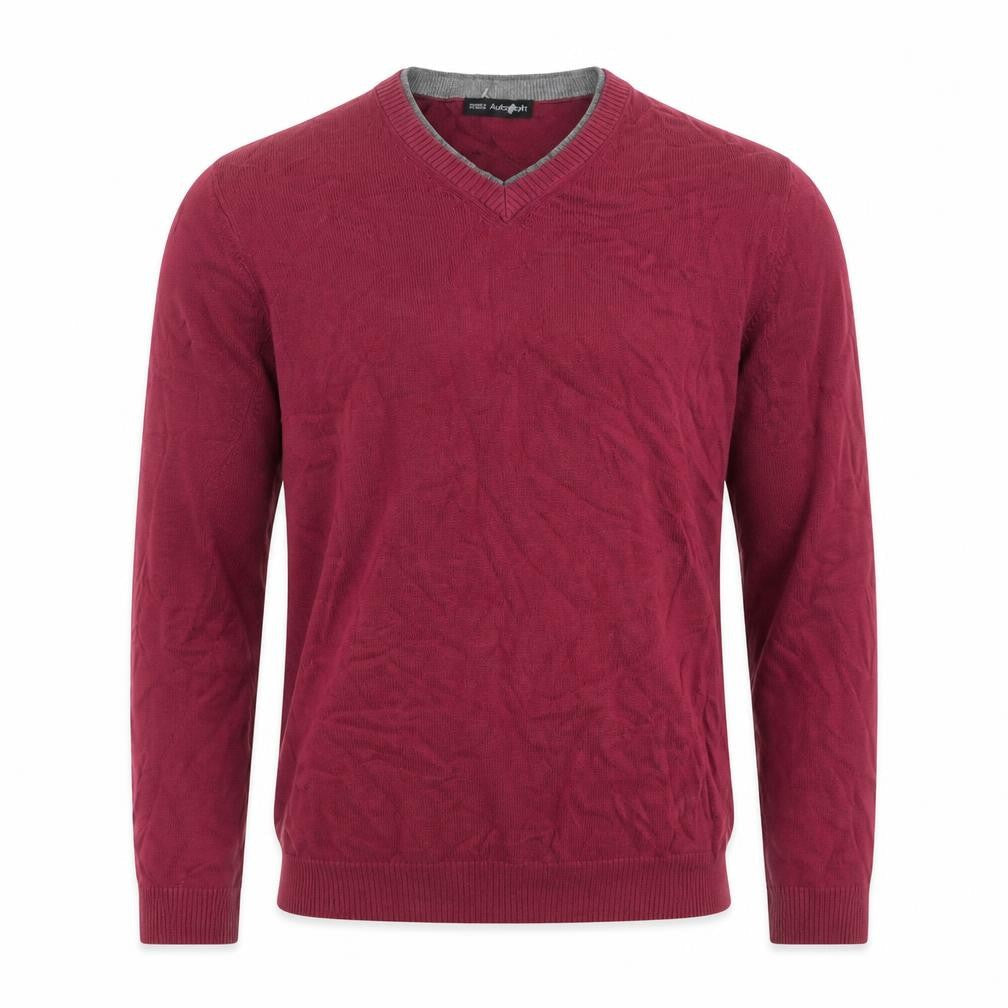 Marks and Spencer Men's Red V-Neck Jumper M