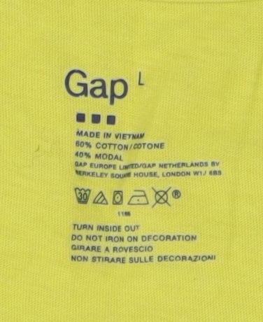 Gap Women's Yellow Sleeveless Tank Top - Size L