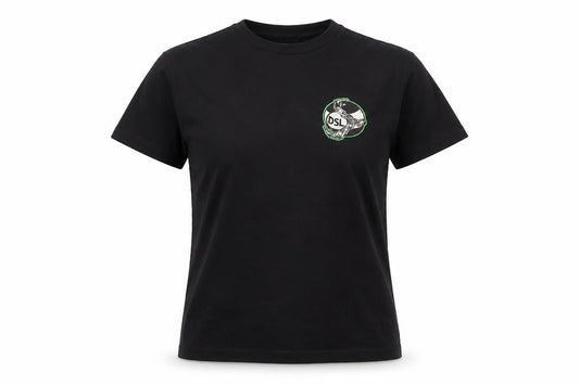 Diesel Womens Black T-Shirt, S, Casual Crew Neck Cotton