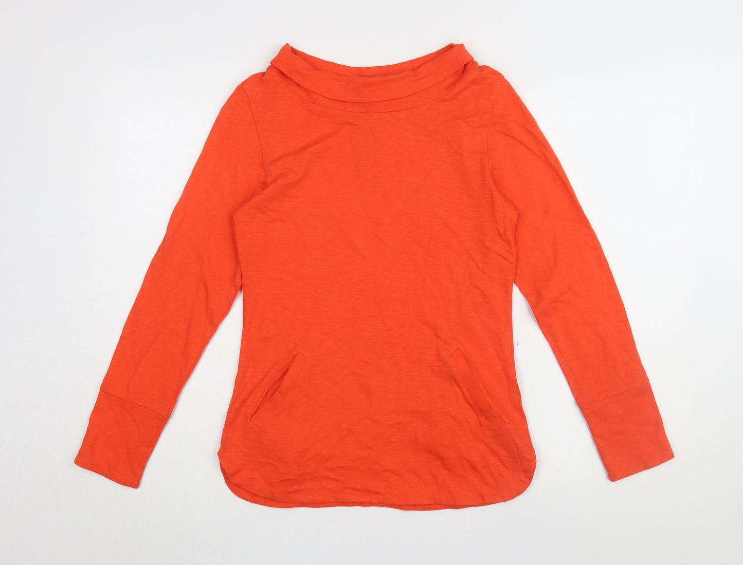 Womens UK Size 6 White Stuff Orange 100% Cotton T-Shirt