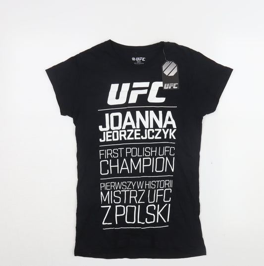 UFC Women's Black Sports T-Shirt, S
