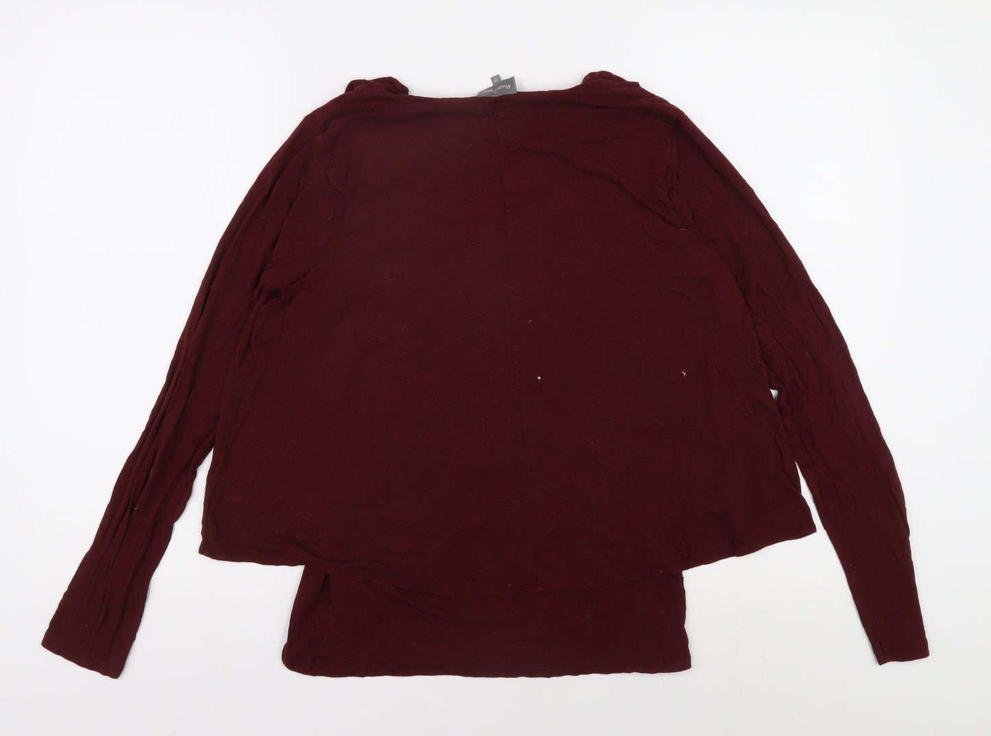Phase Eight Women's Red V-Neck Blouse Size 10