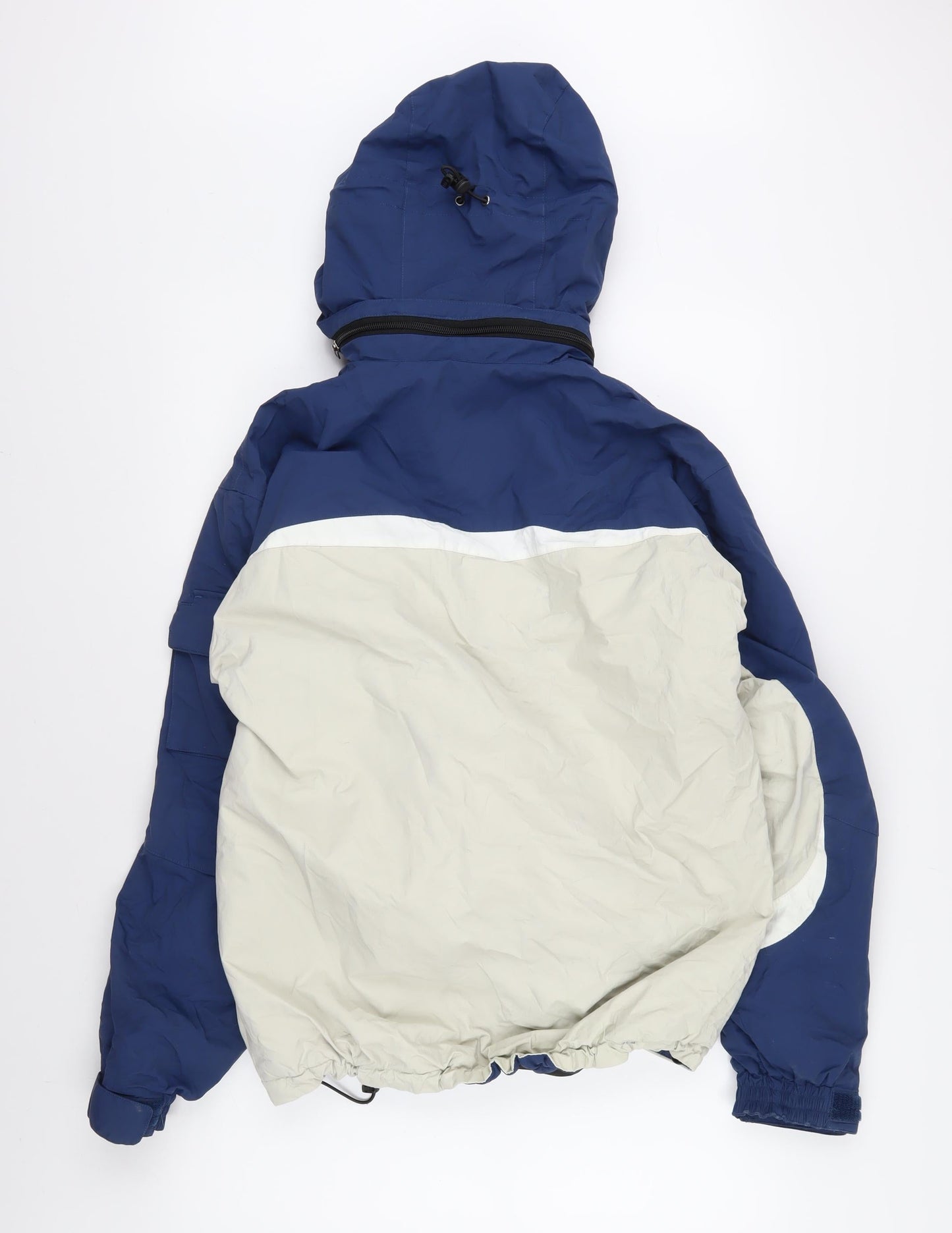 Cross Sportswear Men's Blue Grey Windbreaker Jacket S