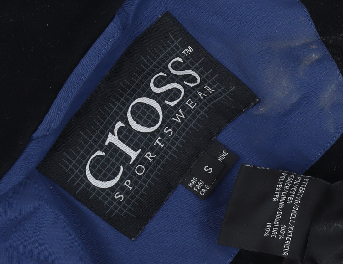 Cross Sportswear Men's Blue Grey Windbreaker Jacket S