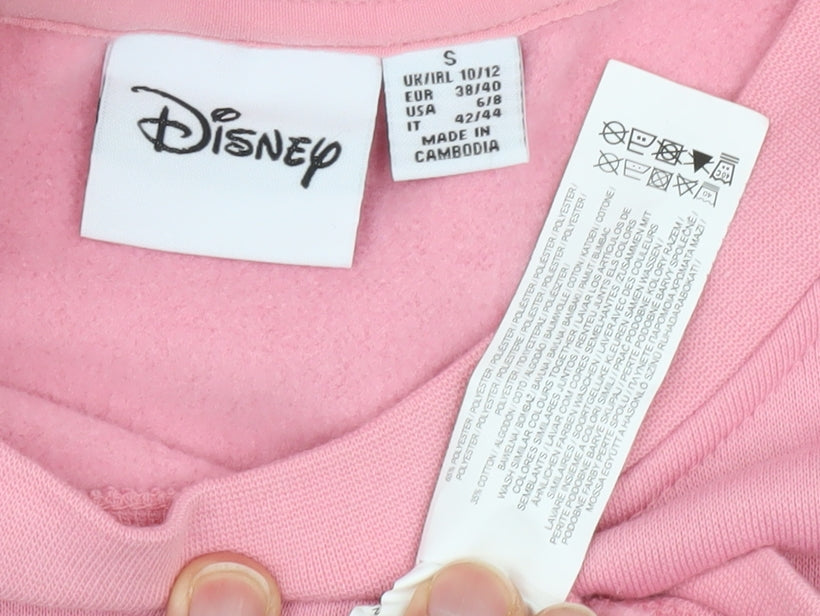 Disney Women's Pink Minnie Mouse Sweatshirt Size 10/12