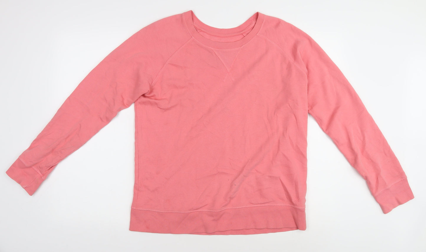 Crew Clothing Women's Pink Jersey Crew Neck Top