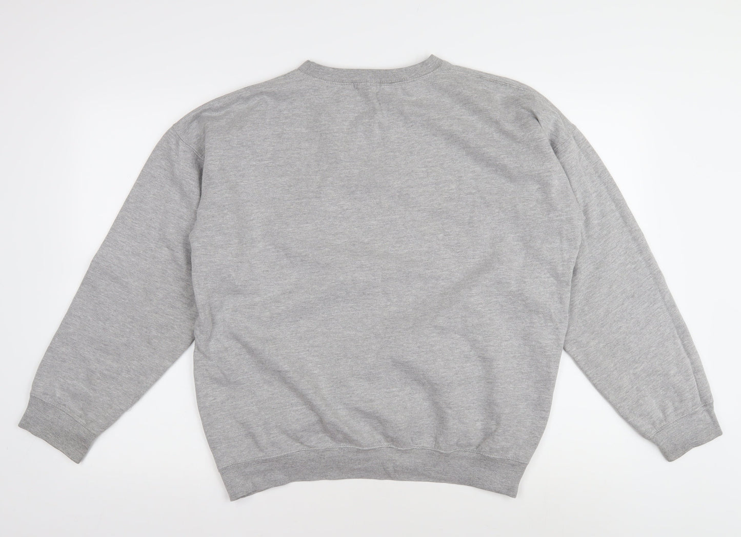 SPOTTED Men's Grey Graphic Pullover Sweatshirt M