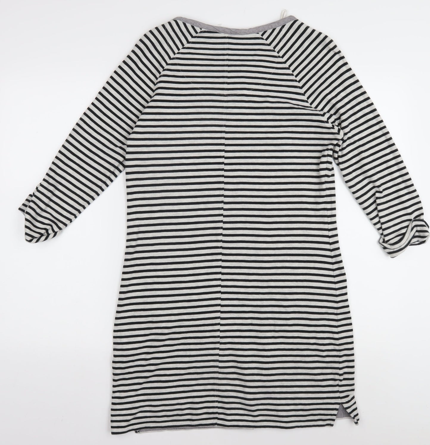 Next Women's Black Striped Tunic Jumper, Size 12