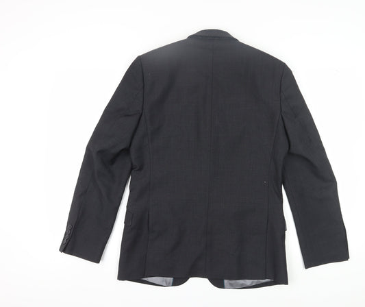 Tom English Men's Black Wool Blazer 38 Regular