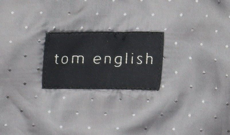 Tom English Men's Black Wool Blazer 38 Regular