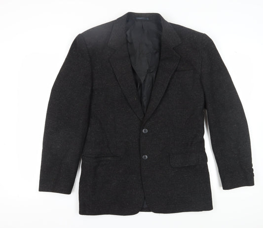 Classic Man Collection Men's Black Wool Blazer Size 38