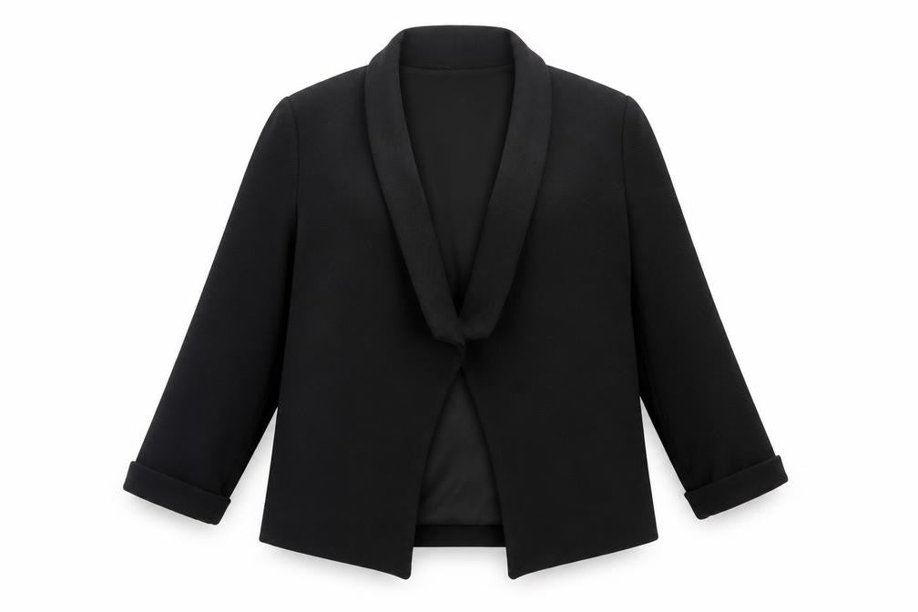 Front view of Roman Women's Black Blazer Jacket, size 10