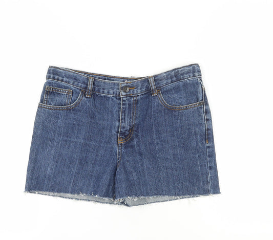 Cat & Jack Teen Blue Denim Cut-Off Shorts Size 14 Husky