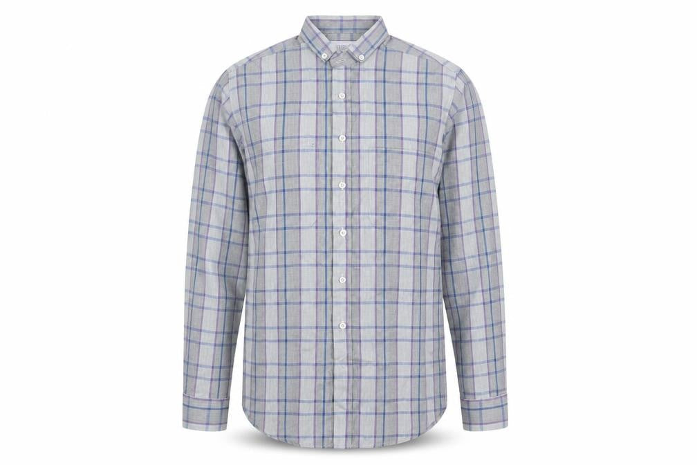 Shore Club Men's Multicoloured Plaid Shirt Small