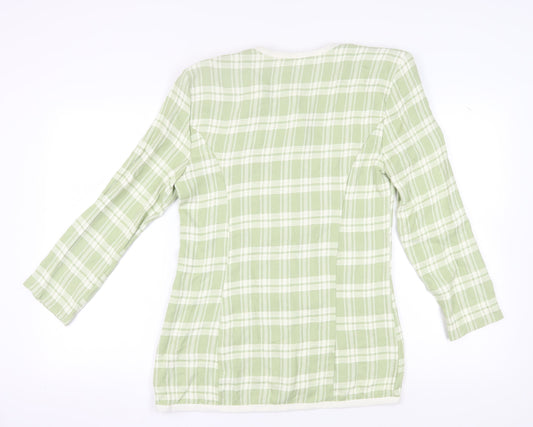 Allen Samo Women's Green Plaid Blazer Size 16