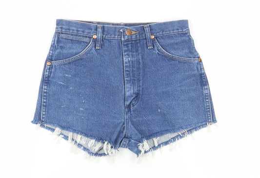 Wrangler Women's Blue Denim Cut-Off Shorts XS