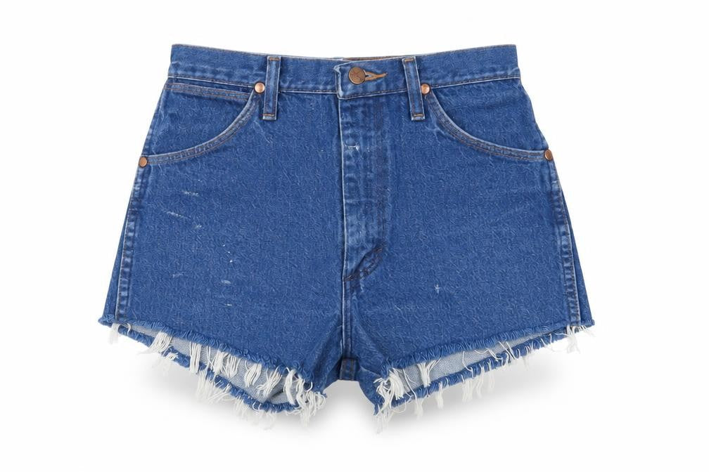 Wrangler Women's Blue Denim Cut-Off Shorts XS