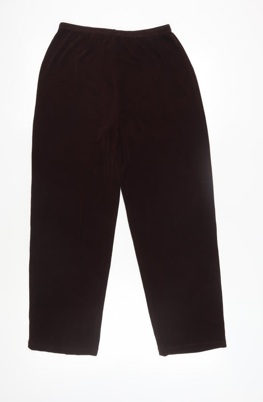 Citiknits Women’s Brown Straight Trousers M
