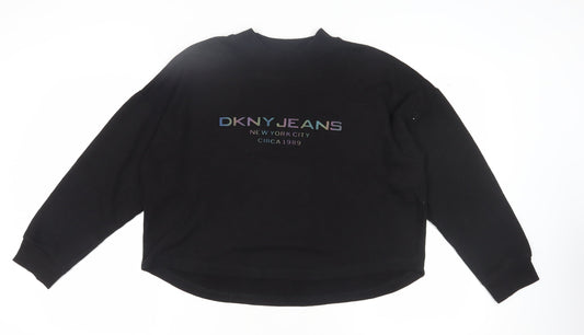 DKNY Jeans Women's Black XL Pullover Sweatshirt