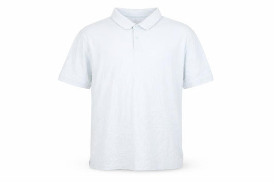 H&M Men's White Cotton Polo Shirt 2XL Short Sleeve