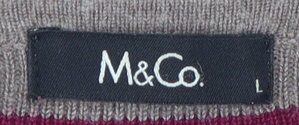 M&Co Women’s Multicoloured Striped Shift Dress L