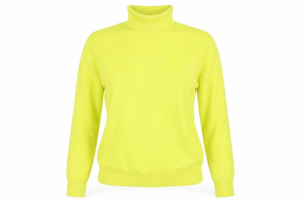 Marks and Spencer Women’s Yellow Roll Neck Pullover S