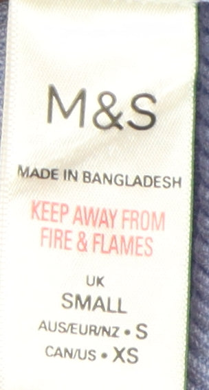 Marks and Spencer Women's Blue 3/4 Sleeve Jersey Top