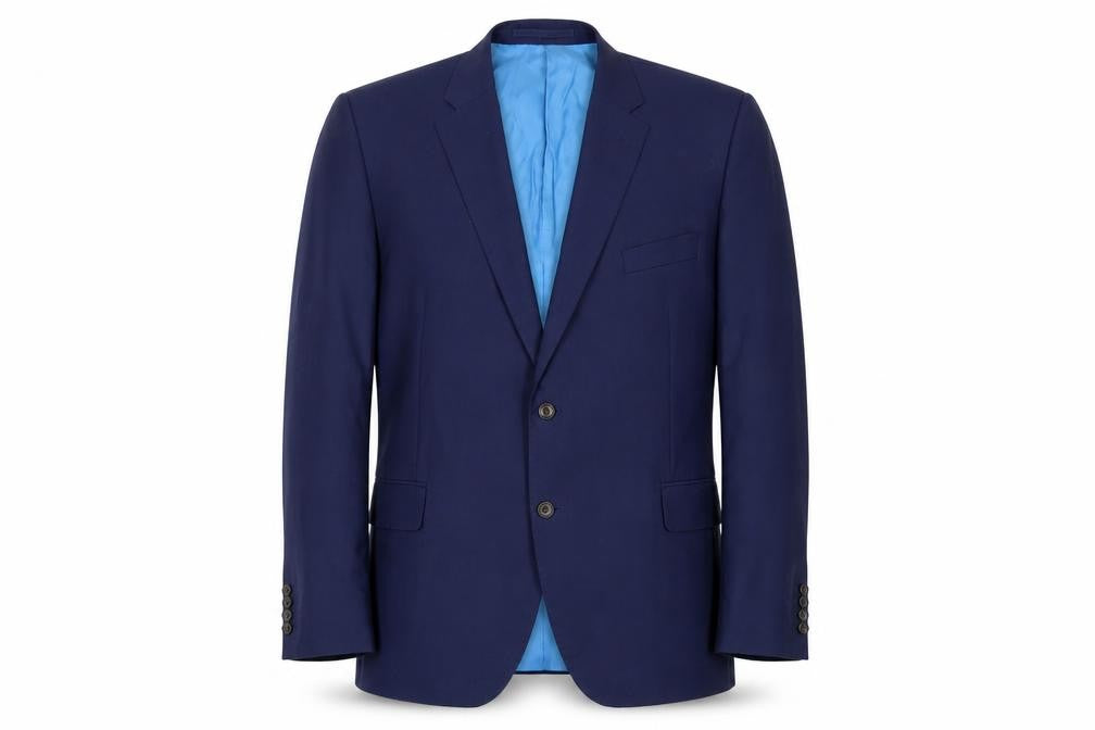 Marks and Spencer Men's Blue Wool Suit Jacket 48R