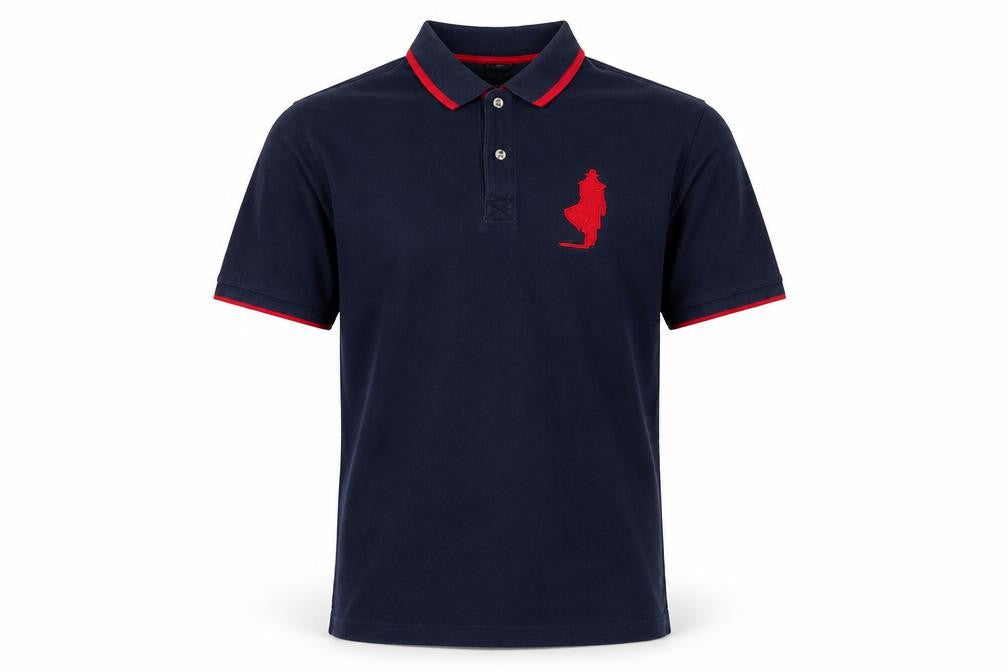 Marlboro Classics Men's Blue Polo Shirt Medium