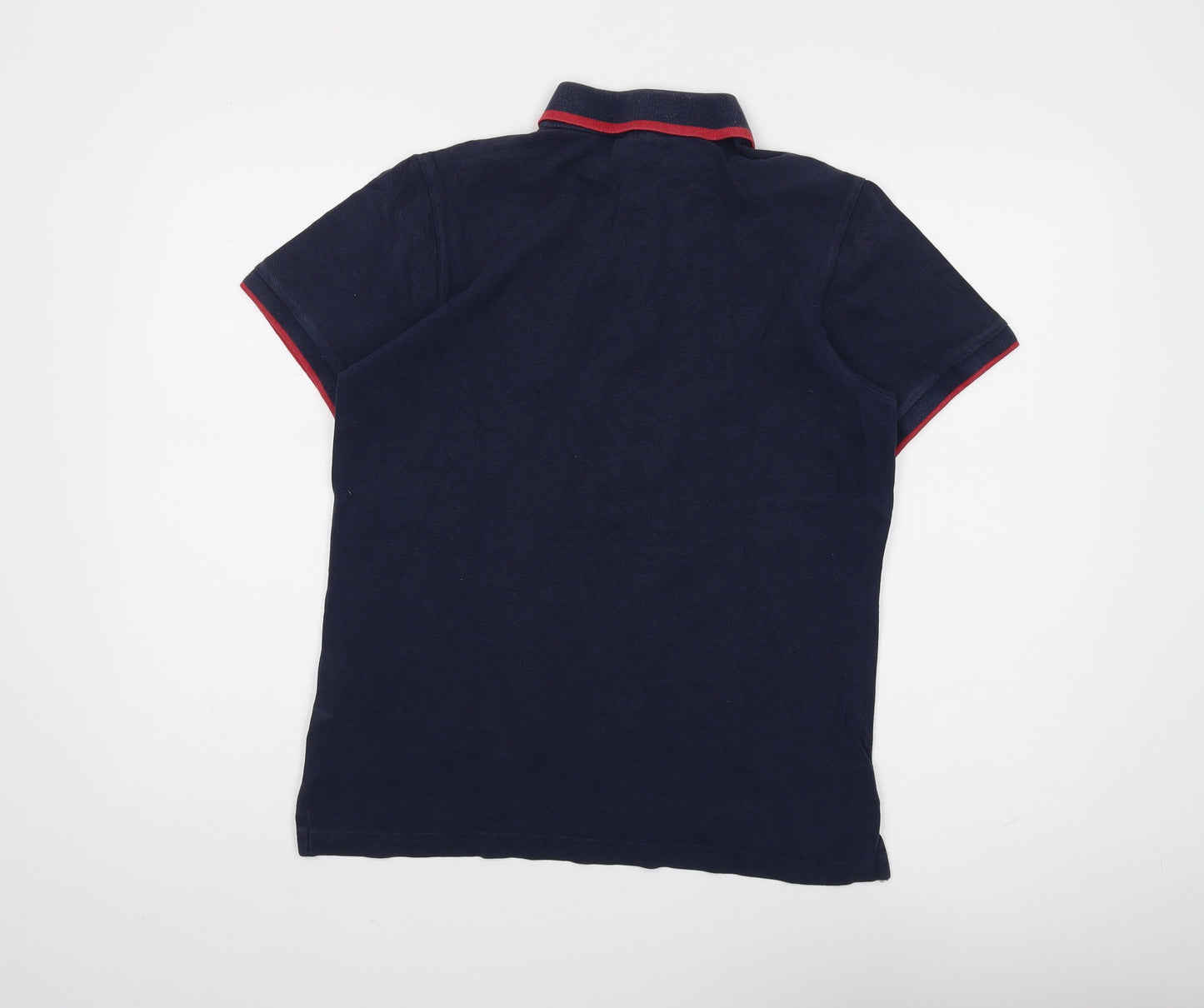 Marlboro Classics Men's Blue Polo Shirt Medium