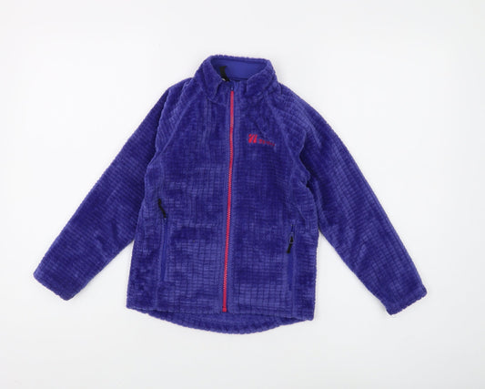 The Edge Boys Purple Full Zip Sweatshirt, Size 5-6 Years
