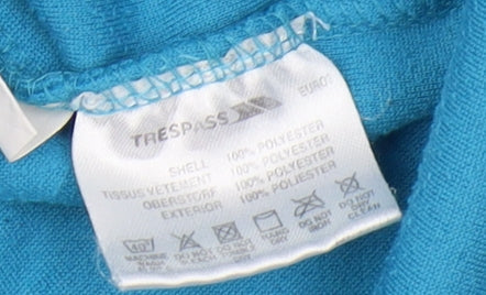 Trespass Women's Blue Henley Sweatshirt, Size S, Perfect for Outdoors