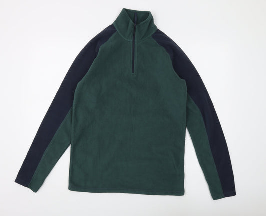 Mountain Warehouse Men’s Green Fleece Sweatshirt XS