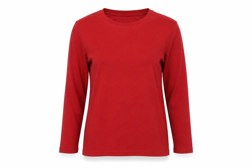 Womens UK Size S Hawkshead Red Cotton Blend T-Shirt