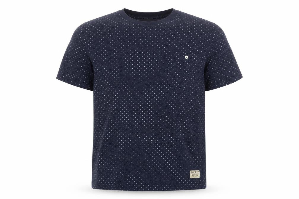 Mens UK Size M Jack Wills Blue  Cotton Blend T-Shirt
