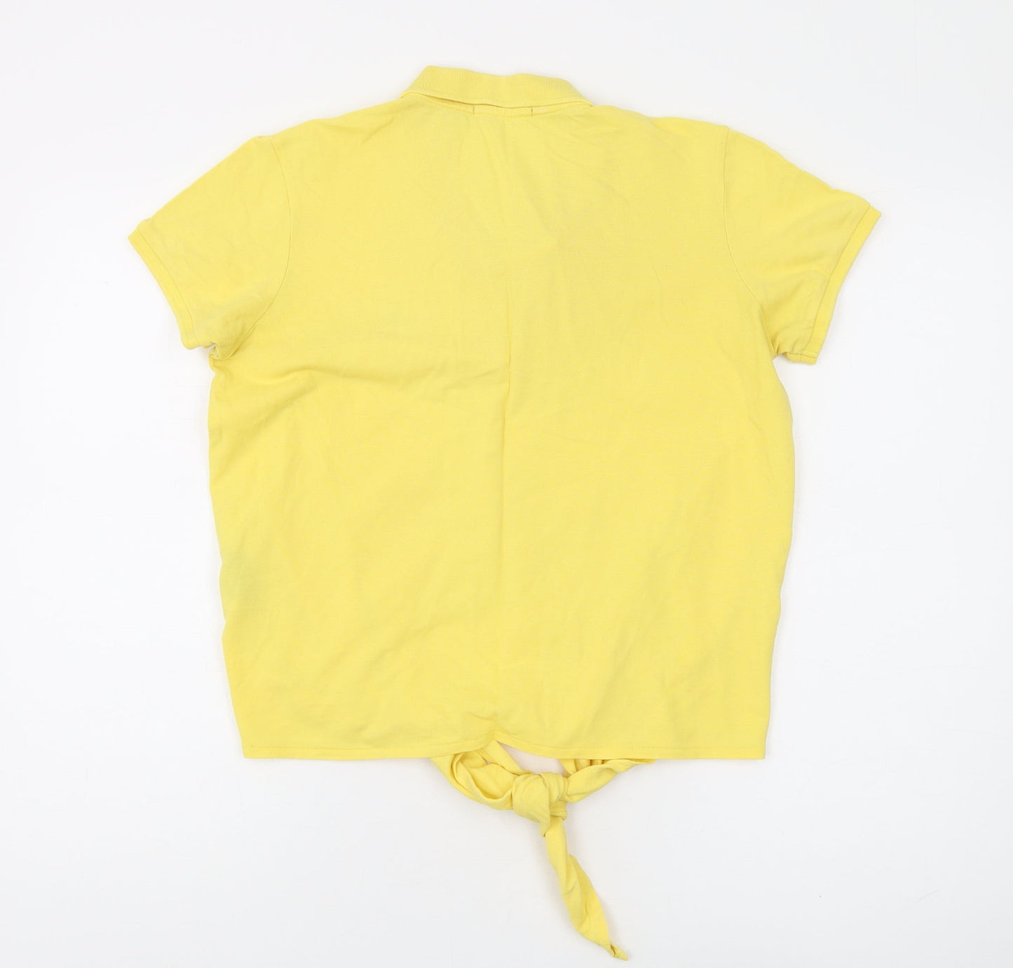 Polo Women's Yellow Cotton Polo Shirt - Size L