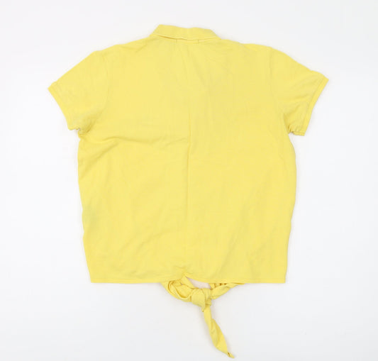 Polo Women's Yellow Cotton Polo Shirt - Size L