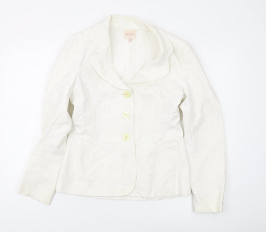 Whistles Women's Ivory Blazer, Size 12, Regular Fit