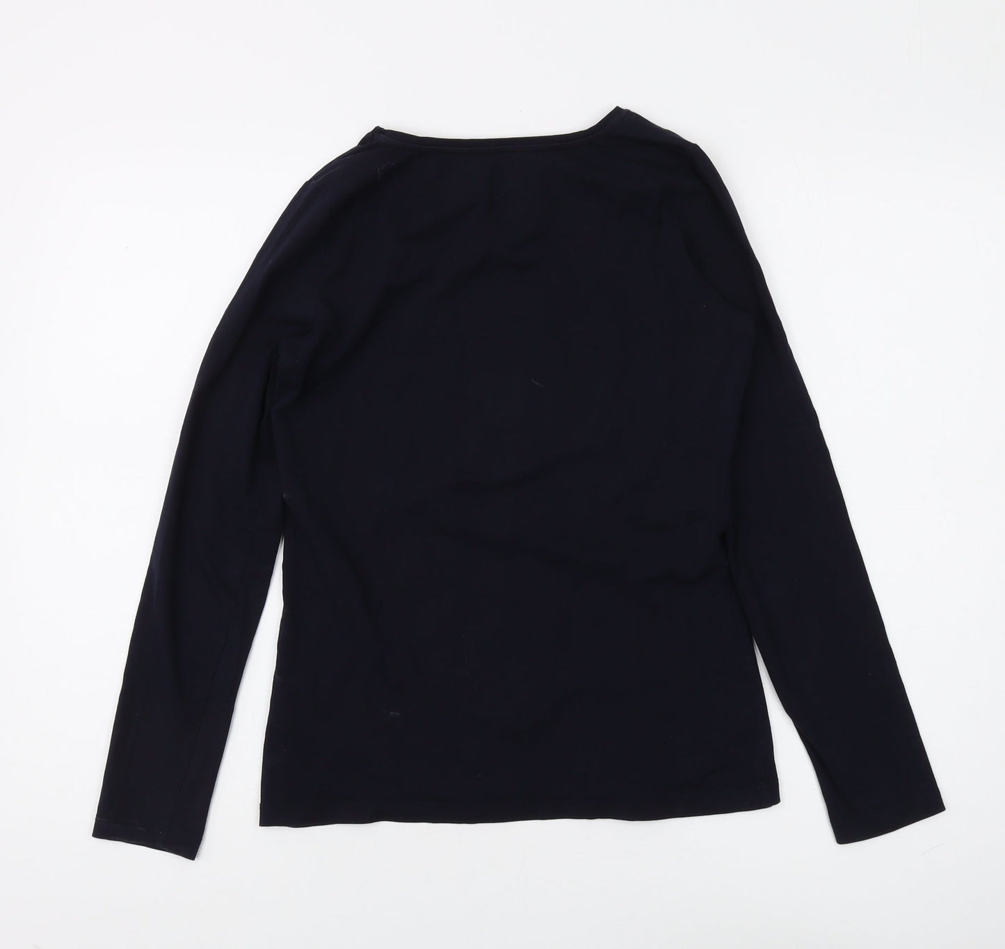 White Label Women's Black Long Sleeve Basic T-Shirt