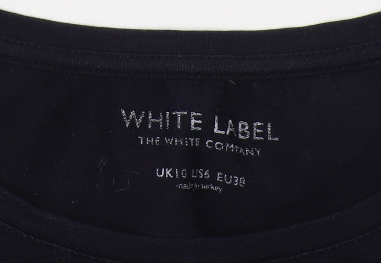 White Label Women's Black Long Sleeve Basic T-Shirt