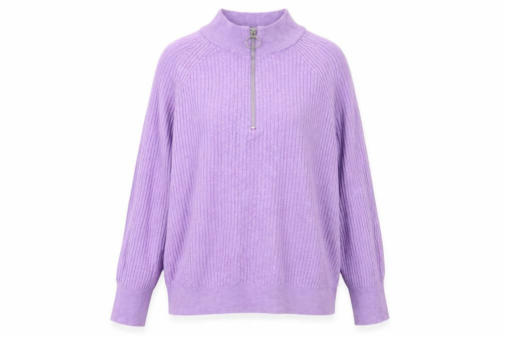 Marks and Spencer Women's Purple Full Zip Jumper M