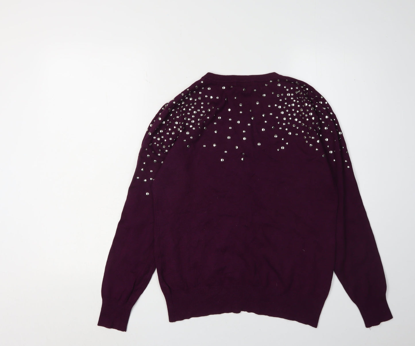 Image Women's Purple Studded Cardigan - S