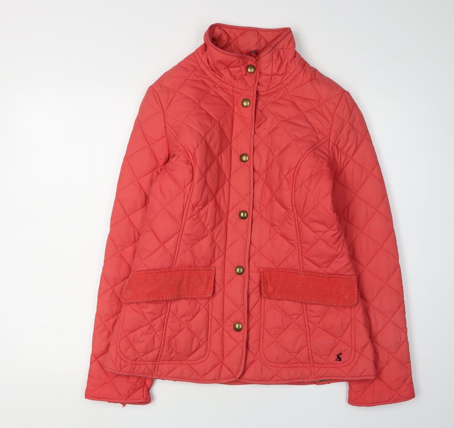 Joules Women's Quilted Red Jacket Size 12, Regular Fit