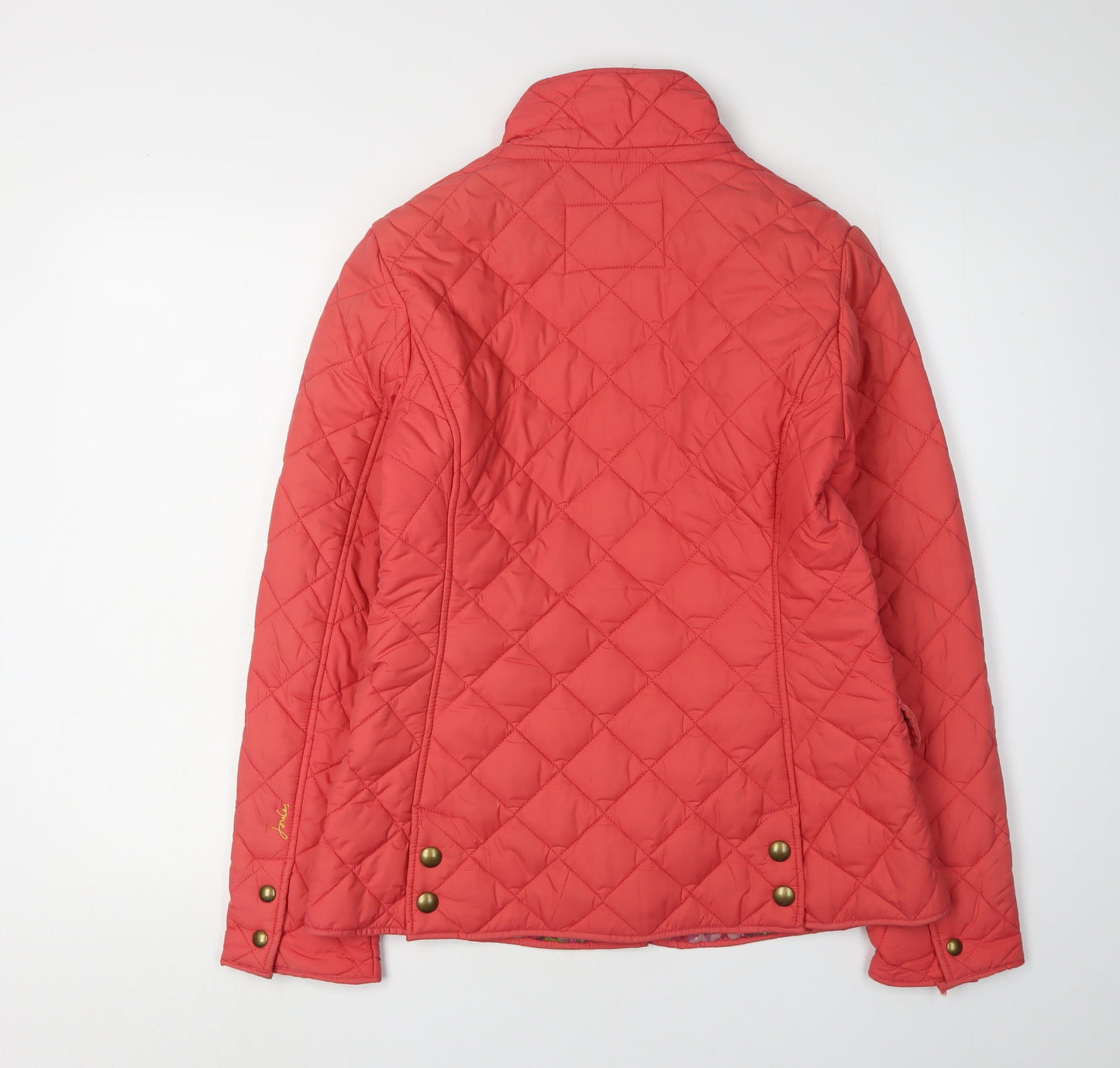 Joules Women's Quilted Red Jacket Size 12, Regular Fit