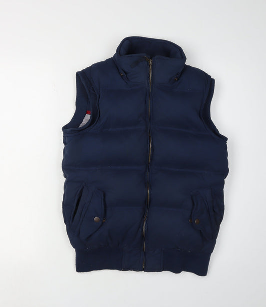 Fat Face Women's Blue Puffer Waistcoat, Size 10